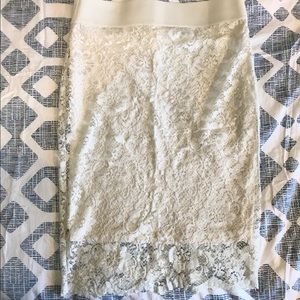 ❣️FINAL SALEShimmery Lace Pencil Skirt